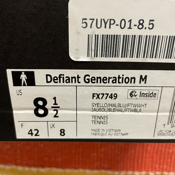 Men's Defiant Generation Tennis Shoes from Adidas - Picture 14 of 15